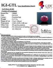 5.68 Ratti Natural Neo Burma Ruby with Govt Lab Certificate-(3441)